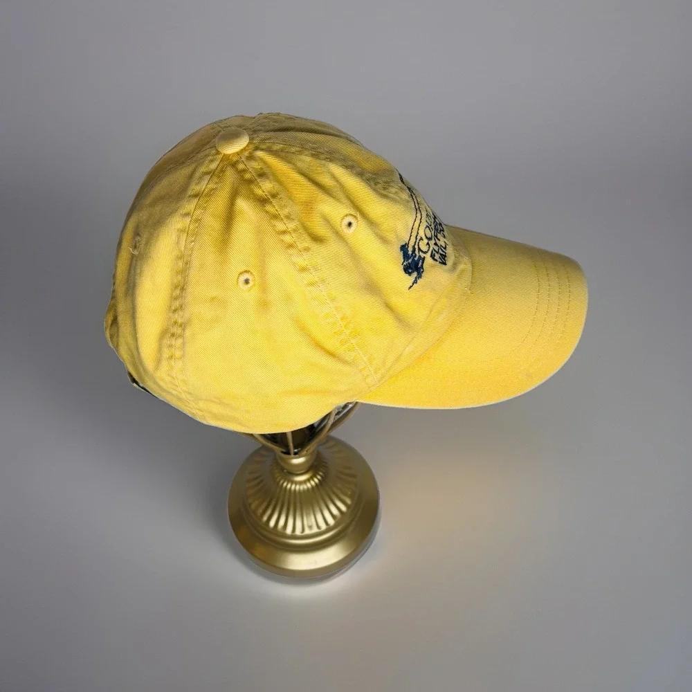 Imperial Gore Creek Flyfisherman Hat Vail Colorado Fishing Yellow Dad Cap Strap